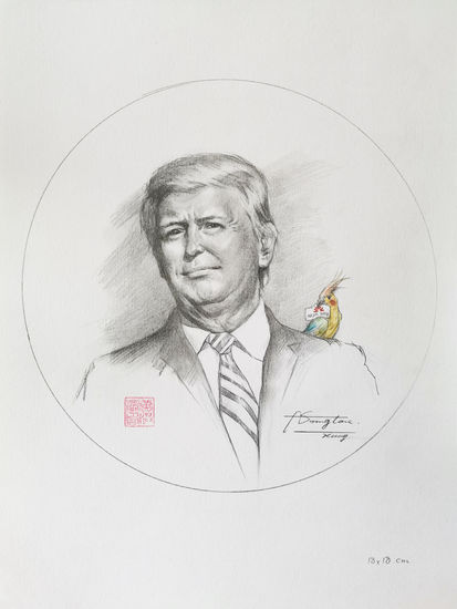 Portrait of Trump Pencil