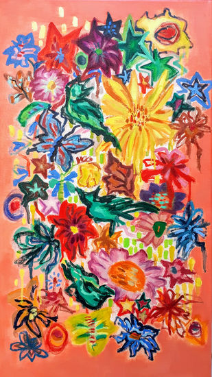 Primavera Oil Canvas Floral Painting