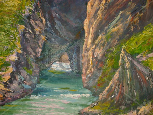 Tunel romano, "Montefurado" Oil Canvas Landscaping