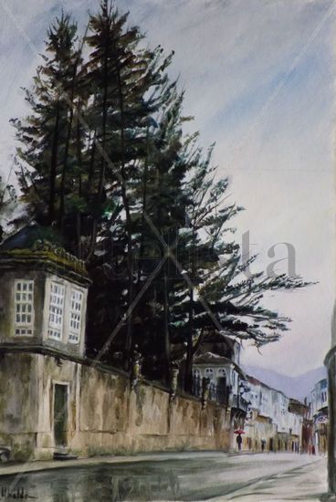 Calle Marqués de Trives Oil Canvas Landscaping