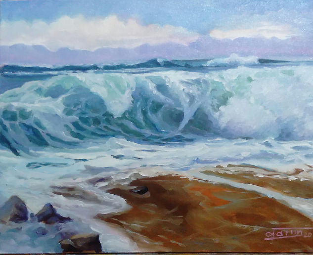 OLA 2 Oil Canvas Marine Painting