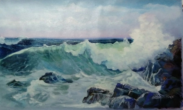 hola3 Oil Canvas Marine Painting