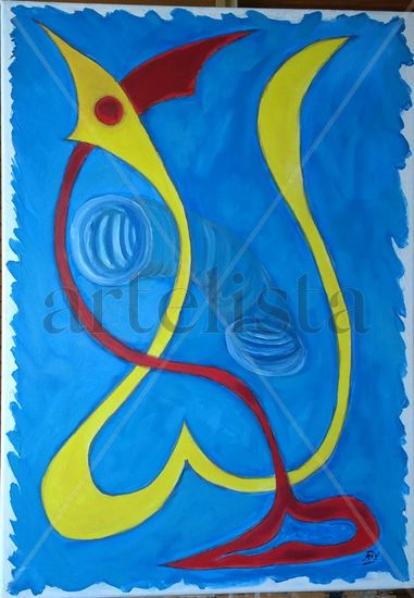 Composicion Azul Acrylic Canvas Others