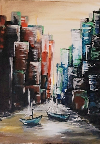 Ciudades Acrylic Canvas Landscaping