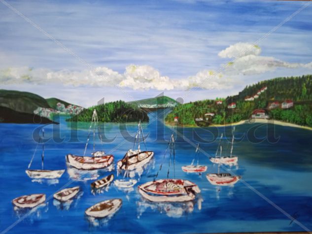 Ría de Pontevedra Acrylic Canvas Landscaping