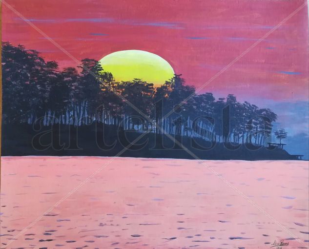 **VENDIDO**ATARDECER EN GORRITI Acrílico Otros Paisaje