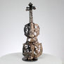 solo de violín II - Escultura de metal - Violín Bronce Acero