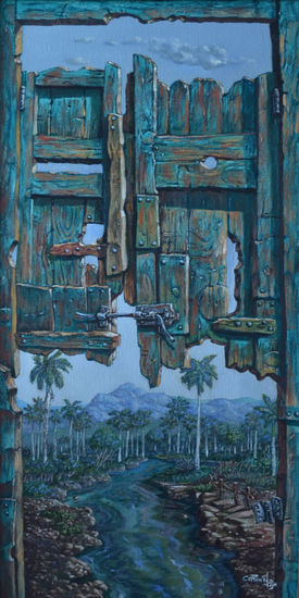 El Rostro de la vida Acrylic Canvas Landscaping