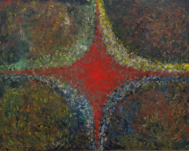 Estrella del infinito Gouache Lienzo Otros