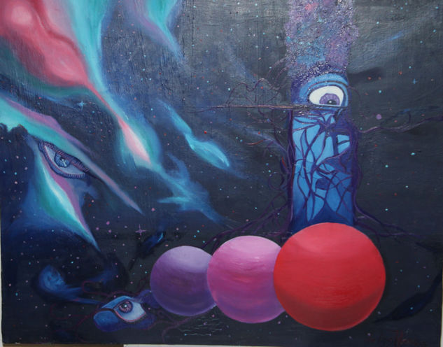 El ojo del universo Oil Canvas Others