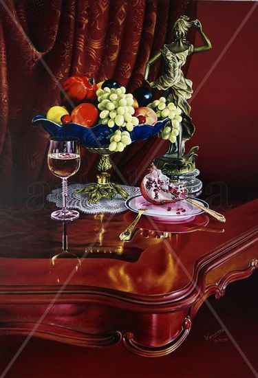 Granada Oil Panel Still Life Paintings