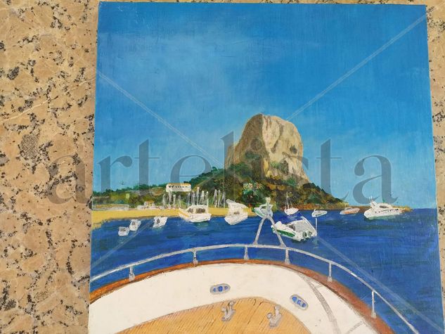 Ifach Oil Canvas Marine Painting