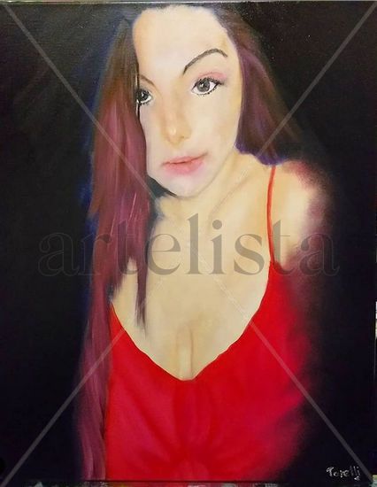 SHADOW Oil Canvas Portrait