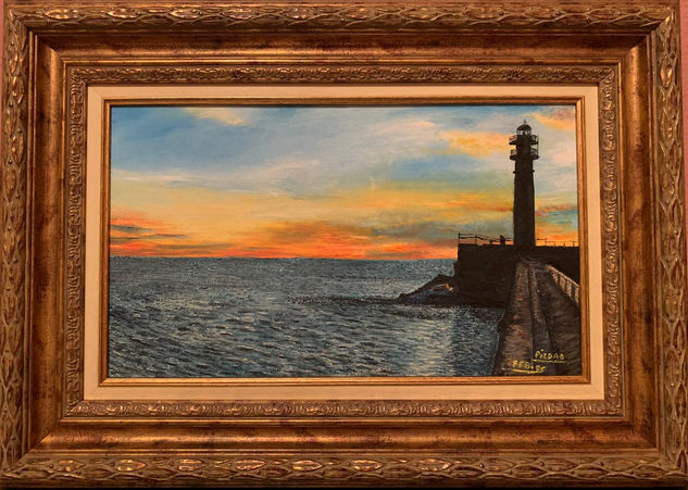 La luz Oil Canvas Marine Painting