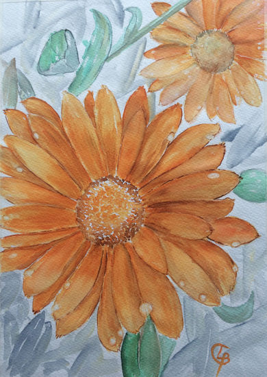 Margarita del Cabo. Watercolour Paper Floral Painting