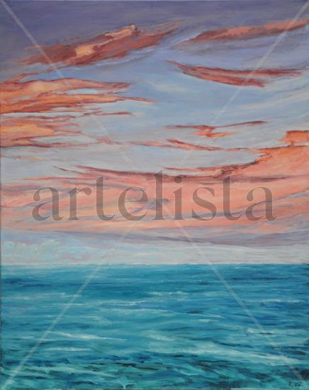 Paisaje de mis sueños Oil Canvas Marine Painting