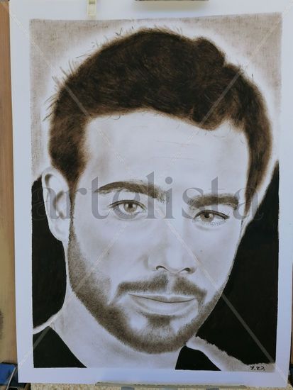 Actor Oil Paper Portrait