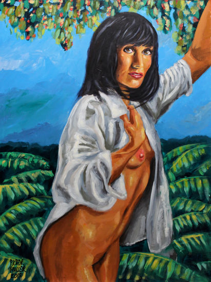 Retrato de Bree O’Claire Acrylic Panel Nude Paintings