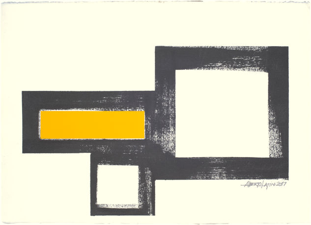 GEOMETRIC YELLOW 17-2 Acrílico Papel Otros