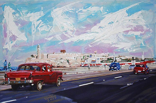 Malecón 9 Oil Canvas Landscaping