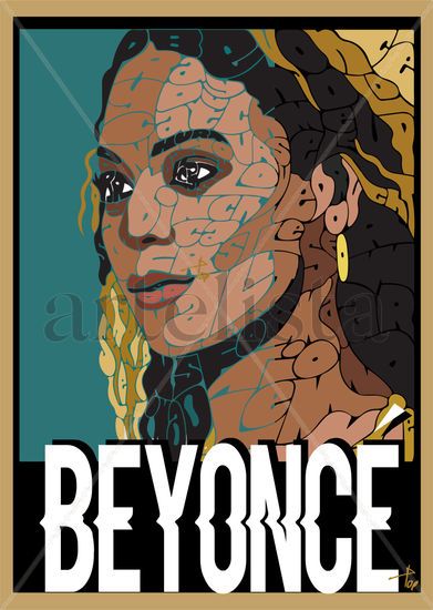Ilustración Digital Beyoncé 