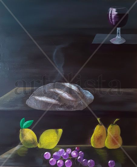 Pan caliente Acrylic Canvas Still Life Paintings