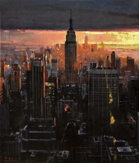 NYC NIGHT Oil Canvas Landscaping