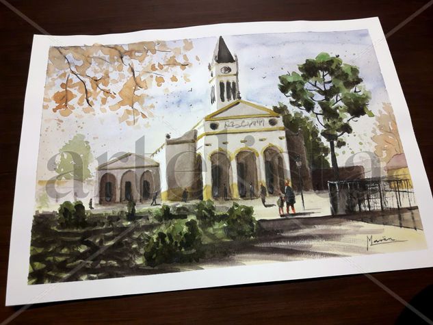 Capilla del Carmen Watercolour Paper Landscaping