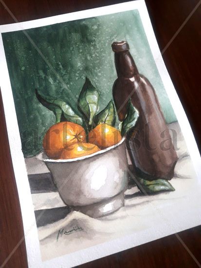 Bodegón Watercolour Paper Still Life Paintings