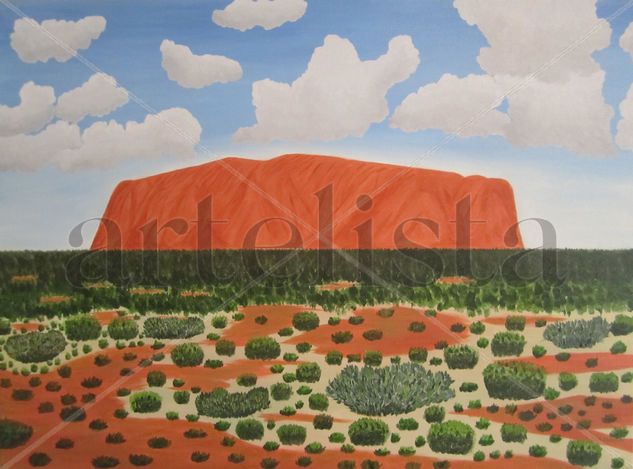 Uluru Oil Canvas Landscaping