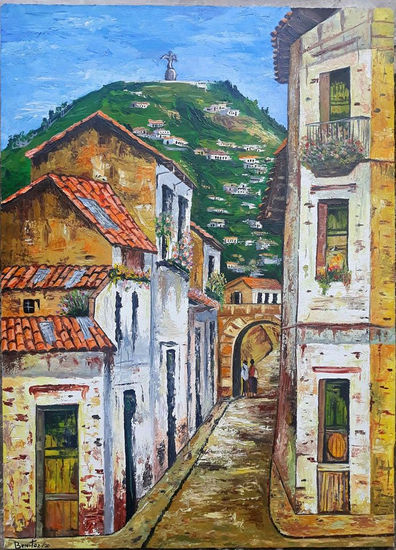 Ciudad de Quito Oil Canvas Landscaping