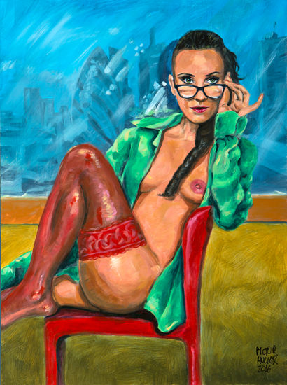 La emperatriz Acrylic Panel Nude Paintings