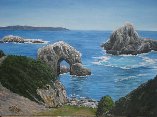 ACANTILADO (LUARCA ) Oil Panel Landscaping