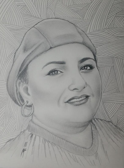 INGRID CHAVEZ PERIODISTA HONDUREÑA, DIBUJO AL CARBONCILLO Charcoal