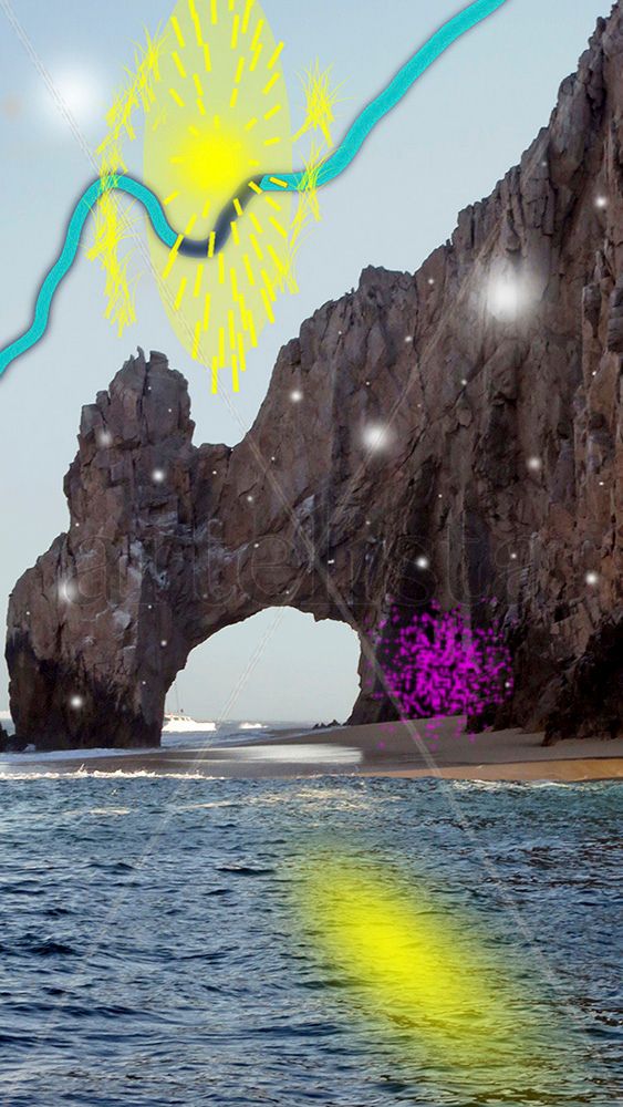 Mediodía en el Arco de Cabo San Lucas