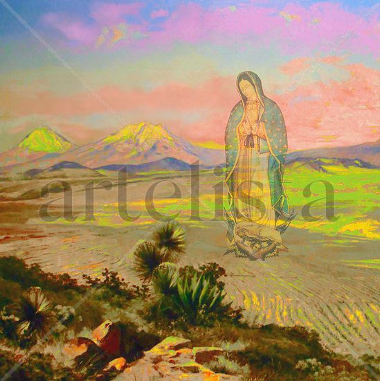 La Guadalupana sobre el Valle de México de José María Velasco –paráfrasis– 