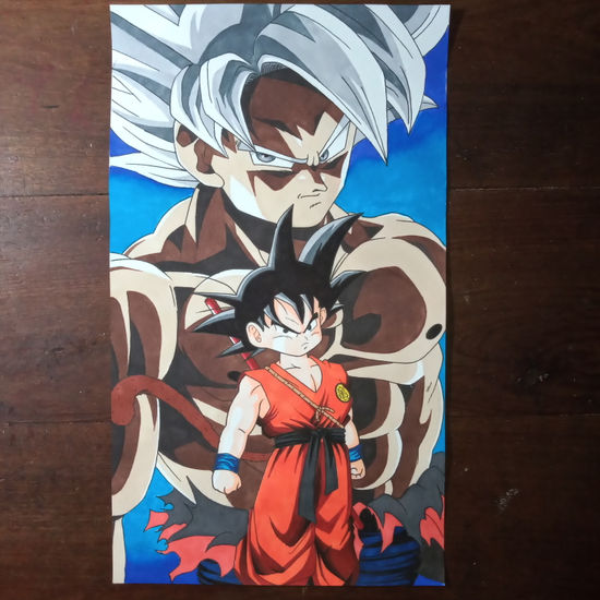 Drawing - Goku/Kakaroto Técnica Mixta