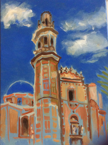 Iglesia Russafa Valencia Acrylic Canvas Landscaping