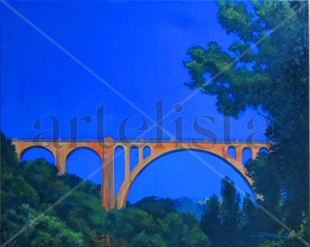 Puente extremeño Oil Canvas Landscaping