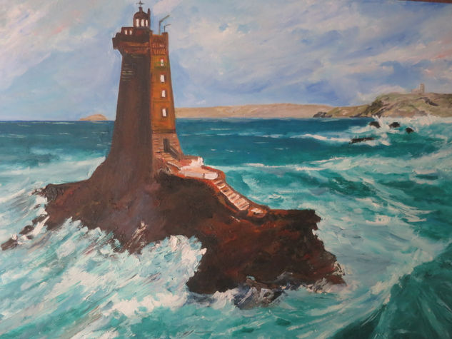 FARO DE LA BRETAÑA FRANCESA Oil Canvas Landscaping