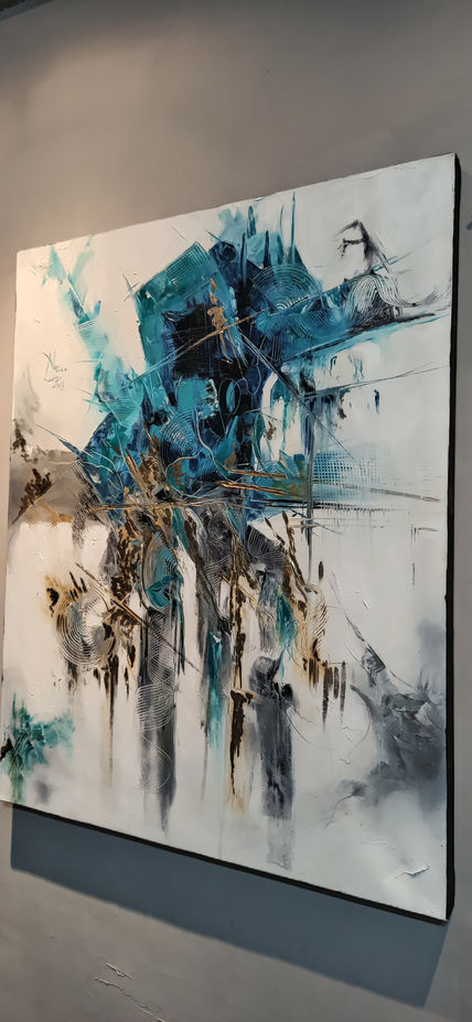 Abstracto en azul
