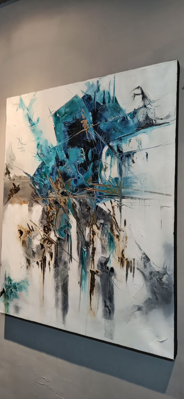 Abstracto en azul