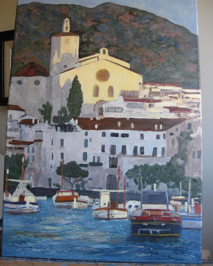 Cadaques Óleo Lienzo Marina