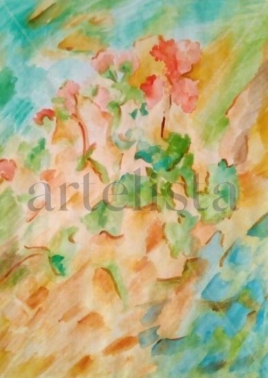 De colores y flores Watercolour Others Floral Painting