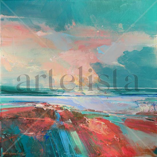 Rose Washed Sands 1 (Arenas rosadas) Acrylic Canvas Landscaping