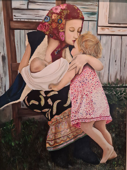 EL amor más dulce Oil Canvas Figure Painting