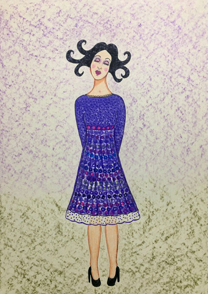 Vestido morado