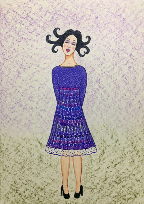 Vestido morado
