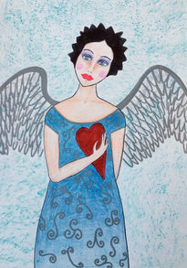 Angel con corazón