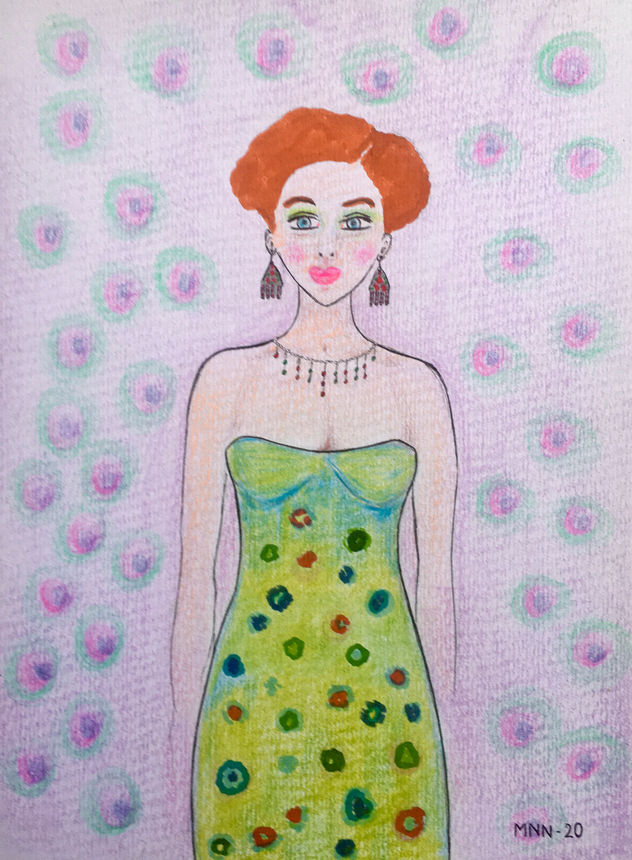 Mujer de verde